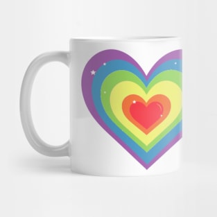 Rainbow Heart Mug